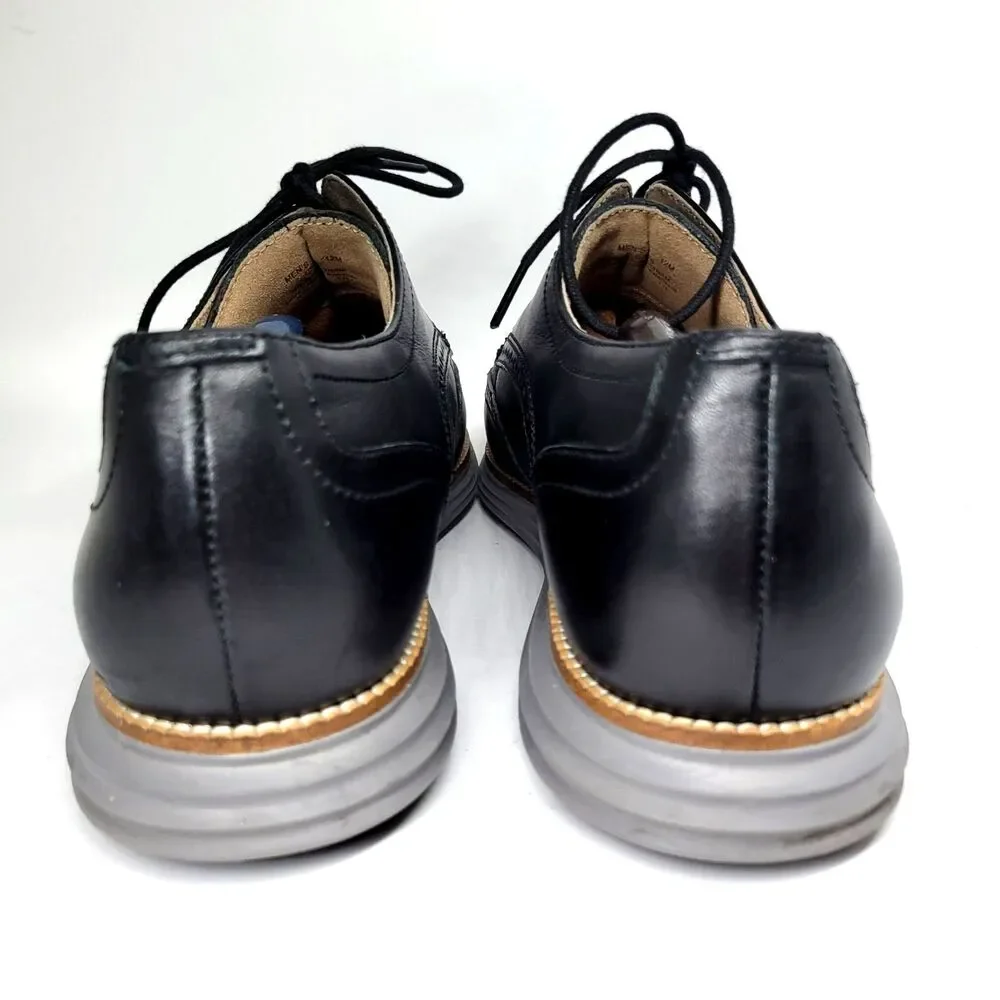 Cole Haan C26470 Grand O's Mens Black Leather Wingtip Derbys Size US 12 M VGC
